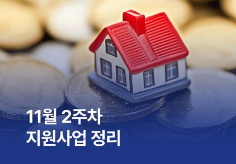 [지원사업] 11월 2주차 지원사업 정리